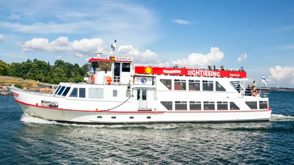 Sightseeing vessel in Helsinki waters