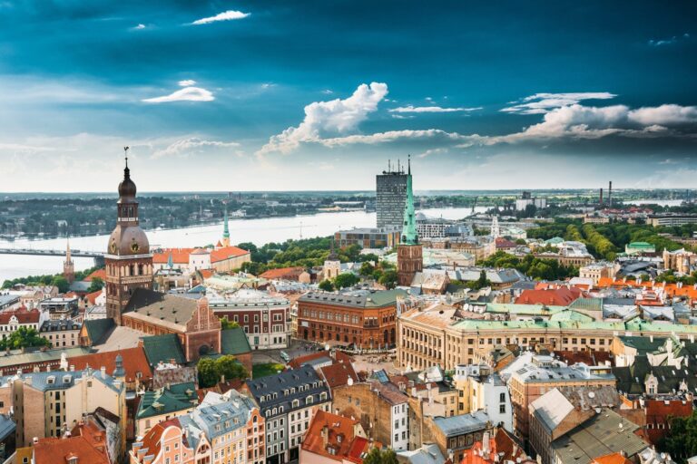 Riga skyline and Latvian Baltic landscape for DMC programmes