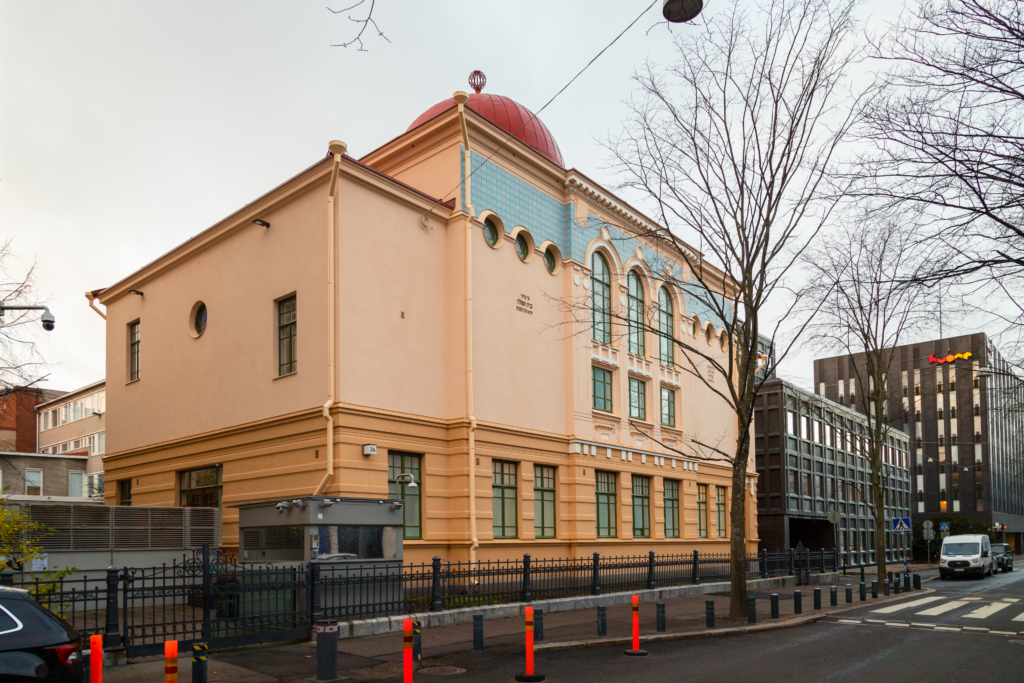 Architectural details of Helsinki Synagogue