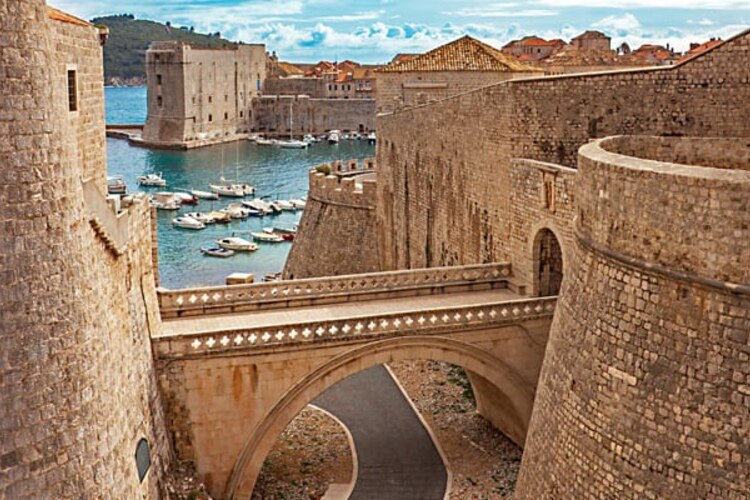 Dubrovnik’s stone walls and historic harbour.